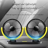 זול מעריצי מכוניות-מאוורר USB לרכב קירור מאוורר לרכב מאוורר כפול לרכב 3 מהירויות מתכווננות לרכב מאוורר אוויר לקירור מאוורר אביזרי רכב