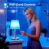 cheap Table Lamps-Remote Control USB Rechargeable Table Lamp with 16 Colors Nordic Style for Bedroom Bedside Lamp Atmosphere Night Light Holiday Coffee Shop Home Bar Counter Decoration