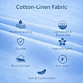 billiga Bomull och linne T-shirts-Herr T-tröja Linne T-shirt Kort ärm Polokrage Sommar Slät Mode Designer Grundläggande Ficka Mjukt Rå kant Strand Semester Ledigt / vardag Blå Vit Rodnande Rosa Topp t-shirt för män