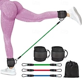 baratos Massajadores de Corpo-Faixas de resistência para tornozelo, faixas para exercícios com tornozeleiras, equipamento para treino de glúteos, equipamento para exercícios de glúteos e pernas femininas.