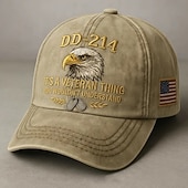 economico 250° Anniversario degli Stati Uniti-Cappello da veterano dd-214 per uomo, berretto militare da pensionato con stampa digitale e grafica di un'aquila calva, berretto da baseball casual regolabile "it's a veteran thing", cappello patriottico per il Memorial Day