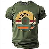 economico T-shirt Grafiche di Musica e Strumenti-Per uomo Musica Maglietta Manica Corta maglietta Stampa 3D Girocollo Camicia Moda Quotidiano Quotidiano Streetwear Blu Nero Rosso Estate Primavera Abbigliamento S M L XL XXL XXXL
