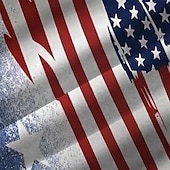  Per uomo 4 luglio, 250° anniversario degli Stati Uniti Bandiera degli Stati Uniti Noi, il popolo Camicia Camicia Estiva Camicia con Bottoni Manica Corta Patriotico All'aperto Ferie Estate Primavera