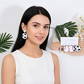  Partido Mundial de Fútbol 2026 Pendientes Fútbol Futbol Uso Diario Adulto Unisexo Casual Partido Disfrazarse