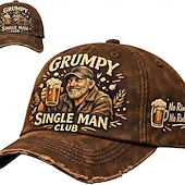 billiga Baseballkeps herr-Herr Basebollkeps Blå Brun Bomull Broderad Streetwear Ledigt Dagligen Utomhus Semester Dödskalle Citat och ordspråk Solskydd Solskyddskräm Mateial som andas