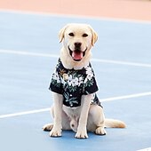 Недорогие Одежда и аксессуары для собак-Костюм собачьей гавайской рубашки, стильные летние футболки для собак, гавайская рубашка для маленьких, средних и больших собак, дизайн для летнего отдыха в стиле луау на пляже или в лагере.