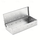 cheap Kitchen Utensils &amp; Gadgets-Stainless Steel Wood Chip Smoker Box for Grilling Additions, Suitable for Adding a Smoky Flavor to Gas Or Charcoal Grills, The Best Grilling Accessory for Charcoal And Gas Barbecue Grills