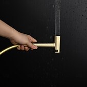 זול ברזים לבידה-סט ריסוס בידה חם וקר מוסתר לאסלה, מרסס בידה ידני לאסלה, מרסס בידה ידני לשירותים, מים חמים