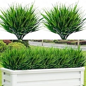 halpa Tekoplantit ja vihreys-20 kpl keinotekoisia ulkokasveja, tekonurmikkaa, vihreitä pensaita, UV-kestäviä keinotekoisia muovikasveja, puutarhakuistin ikkunalaatikon sisustus (ruoho)