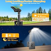 halpa Ulkotilojen seinävalaisimet-2 kpl ulkokäyttöön tarkoitettuja aurinkokennolla toimivia liiketunnistimella toimivia seinävalaisimia, IP65-vedenpitävä, 60 LED-helmeä, klipsikiinnitys, 3 tilaa, LED-turvavalo &amp;koristeelliset valot