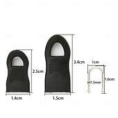 baratos Ferramentas Manuais-Conjunto de 10 puxadores de zíper de reposição para roupas, malas, mochilas e barracas.