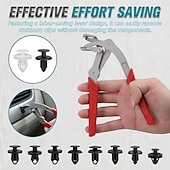 abordables Abrazaderas y alicates-alicates para clips de coche &amp;Herramienta de extracción de molduras, extractor de remaches con resorte para paneles de puertas de automóviles, interior &amp;Revestimiento exterior, mecánico, desmontaje