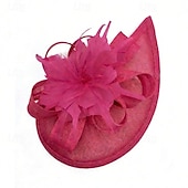abordables Fascinadores-Fascinators Pluma Boda Cumpleaños Vintage Estilo lindo Retro Con Pluma Celada Sombreros