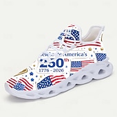 preiswerte Männerschuhe-Herren-Sneaker zum 250-jährigen Jubiläum der Vereinigten Staaten – atmungsaktive Slip-on-Mesh-Schuhe mit flexibler Sohle, leicht, perfekt für den 4. Juli, Outdoor-Festivals, Reisen und den Alltag.