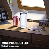 billiga stjärngalaxprojektorlampor-mini smart projektor, wifi 6 och bluetooth 5.4, kort projiceringsavstånd, inbyggda appar, automatisk keystone, bärbar utomhusfilmprojektor hy300