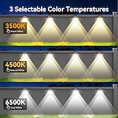 olcso Kültéri falilámpák-4/8 db napelemes kültéri fali lámpa udvari LED kerti lámpához vízálló lépcsőlámpák rgb színes hangulatvilágítás napelemes fali mosólámpák