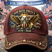 billiga Baseballkeps herr-Herr Basebollkeps Solhatt Vin Marinblå Polyester Lappverk 3D-utskrift Mode Streetwear Ledigt Dagligen Utomhus Semester Citat och ordspråk Örn Solskydd Solskyddskräm Mateial som andas