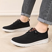 abordables Baskets Décontractées-Baskets décontractées kaki en maille pour homme, à lacets, respirantes, légères et confortables, idéales pour la marche au quotidien, les voyages, les trajets domicile-travail, les loisirs de plein air, les activités du week-end et le sport. Style décontr