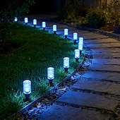 tanie Światła ścieżki i latarnie-1 szt. zewnętrzna lampa solarna w kształcie bańki, wodoodporna IP65, diody LED 10/20, dekoracyjna lampa LED do ogrodu, podwórka, ścieżki, trawnika, patio, gospodarstwa, oświetlenia krajobrazowego