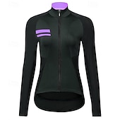 baratos Camisolas femininas-Mulheres Camisa para Ciclismo Côr Sólida Manga Longa Moto Camisa / Roupas Para Esporte Blusas com 3 bolsos traseiros Ciclismo de Montanha Ciclismo de Estrada Secagem Rápida Tiras Refletoras Bolso