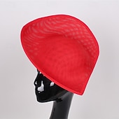 levne fascinátory-Fascinátory Polyester Směs polyester / bavlna Svatební Narozeniny Vinobraní Roztomilý retro S Srdce Přílba Pokrývky Hlavy