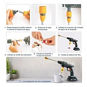 cheap Vehicle Cleaning Tools-Cordless Portable Pressure Washer, Battery Powered Handheld Power Washer Kit with Storage Case &amp; Foam Cannon, High Pressure Cleaner for Car Washing, Patio, Garden, Fence, Outdoor Surface Cleaning