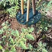 levne pribor za njegu biljaka-6/12 ks držáků na podpěry rostlin - cenově dostupné plastové zahradní spojovací disky pro popínavé rostliny, nastavitelný mřížkový kroužek pro rajčata, okurky, květiny - robustní stabilizátor pro