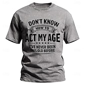  gli uomini non sanno come comportarsi la mia età non sono mai stato così vecchio prima slogan divertente umoristico lavaggio acido vintage streetwear maglietta grafica manica corta abbigliamento