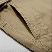economico Classico-Per uomo Carico tattico Pantaloncini cargo Shorts Pantaloncini casual Tasca Elastico in vita Puro Semplice Tinta unita Lunghezza al ginocchio Casuale All'aperto Abbigliamento casual alla moda Moda