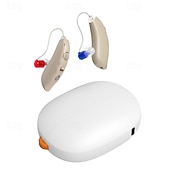 cheap Household Appliances-Digital Hearing Aids for Seniors ,Personal Hearing Enhancement Behind-The-Ear Aid  Sound Amplifier, Rechargeable Digital Hearing Amplifier with All-Day Battery Life