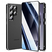 cheap 2026 Samsung Galaxy S26 Series-Phone Case For Samsung Galaxy S26 S26 Plus S26 Ultra Novelty Magnetic Adsorption Slim Case Detachable with Screen Protector Anti peep Metal ABS+PC