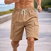 abordables Pantalones cortos de correr-Hombre Pantalones Cortos Running Pantalón Corto Short Running Shorts de gimnasio Correa Bolsillo Bermudas Casual Diario Exterior Verano Ligero Transpirable Entrenamiento de gimnasio Correr Corriendo