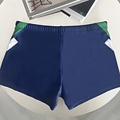 abordables Bañadores &amp; Pantalones de surf-Hombre Bañador Natación Corto Bañadores Pantalones Bloqueo de color Correa Boyleg Secado rápido Eslático Transpirable Bañadores Surf Deportes acuáticos Natación Verano