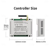 cheap Smart Switch-AC100V-400V 2CH Hopping Frequency 30A Remote Control Switches 220V 2Relay Receiver