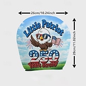 お買い得  250周年-2個のアメリカ国旗独立プリントの車のヘッドレストカバー、高弾性設計で詰め物のないシート保護、車のシートヘッドレストカバー、車用シートクッション、愛国的なテーマ、車の内装