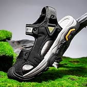 cheap Outdoor Sandals-Men's Outdoor Hiking Sandals – Adjustable Strap Sport Sandals with Breathable Mesh and Durable Sole, Perfect for Summer Travel, Beach Adventures and Outdoor Activities