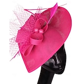 cheap Fascinators-Fascinators Polyester Wedding Birthday Vintage Cute Retro With Feather Headpiece Headwear