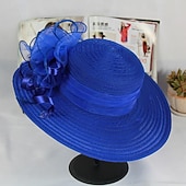 economico Cappelli da Festa-Cappelli Poliestere Matrimonio Compleanno Vintage Carino Con Tulle Copricapo Copricapo