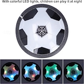 preiswerte 2026 Weltfußballspiel-Schwebefußball für Kinder, luftbetriebenes, schwebendes Indoor-Fußballspielzeug mit LED-Beleuchtung, weicher Schaumstoffstoßdämpfer zum Schutz von Möbeln, Sportgeschenk für Jungen, Mädchen und