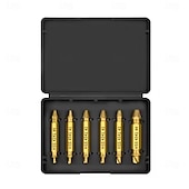 Χαμηλού Κόστους Εργαλεία Σωματικής Μέτρησης-Σετ 6 τεμαχίων τρυπανιών HSS για κατεστραμμένες βίδες, απογυμνωμένα, μικρά, εύκολα και γρήγορα, κιτ αφαίρεσης, ηλεκτρικά εργαλεία εύκολης κατεδάφισης