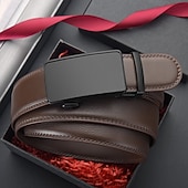 preiswerte Herren-Gürtel-Herren Gürtel Automatische Schnalle Leder Chrom Streetwear Zeitgenössisch Freizeit Einfach A01 A02 Lässig Täglich Geschäft Formell Taillengürtel