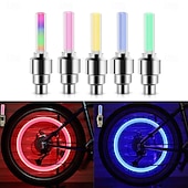 billige Håndverktøy-2 stk. LED-sykkelventillys, neon sykkeleikelys, sykkeldekkventillys, varsellys for nattkjøring, sykkeltilbehør