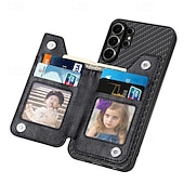 cheap 2026 Samsung Galaxy S26 Series-Phone Case For Samsung Galaxy S26 S25 Edge S24 FE S23 S22 Plus  Ultra A56 A36 A26 A16 A06 Wallet Case with Stand Holder Shockproof TPU PU Leather