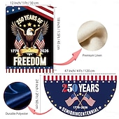 olcso Kerti zászlók, Banner-2 db 250. évfordulós amerikai kerti zászló &amp;transzparens zászló, nem redőzött legyezőzászló, kétoldalas hazafias sas mintázat amerikai zászlókkal, emlék 1776-2026, 12 x 18 hüvelyk &amp;2 x 4 láb