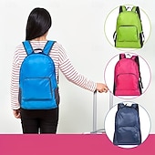 baratos Recreação ao Ar Livre-Mochila dobrável de viagem, leve e com grande capacidade, feita de lona, ideal para mulheres. &amp;Homens, ideal para caminhadas, acampamentos e montanhismo. &amp;esportes ao ar livre
