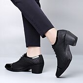 economico Scarpe Oxford-scarpe da uomo in similpelle con tacco alto rosse – finitura lucida classica, punta affilata, tacco medio robusto, scelta elegante per ufficio, feste, matrimoni ed eventi serali