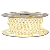 voordelige Stekkerstripverlichting-10M 15M 20M Flexibele LED-verlichtingsstrips 600-900-1200-1500-1800 LEDs Warm wit Wit Creatieve lichtslingers LED-Striplampen Voor Binnen Creatief Voor buiten 220-240 V