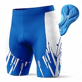 Χαμηλού Κόστους κοντό ποδηλατικό σορτς-Ανδρικά Ριγέ Σορτς ποδηλασίας δρόμου Σορτς ποδηλάτου Σορτς ποδηλασίας με επιθέματα Ποδήλατο Κοντά Παντελονάκια Παντελόνια Φούστες Στενή εφαρμογή Αθλητισμός 3D Pad