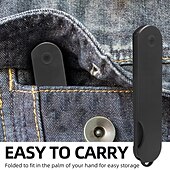 abordables Soins Personnels &amp; Santé-Peigne pliant multifonctionnel pour homme (1 ou 2 pièces), peigne à cheveux huilés, peigne à lisser, peigne à dents larges texturé, peigne de voyage pliable et portable