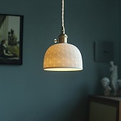 halpa Rumpu- ja kartiosuunnittelu-moderni messinkinen kupumainen kattokruunu moderni valkoinen keraaminen riippuvalaisin pohjoismaisen kultainen keittiösaarekkeen riippuvalaisin ruskea säädettävä ripustusjohto ravintolan yöpöydälle, baaritiskille, kahvilaan, makuuhuoneeseen